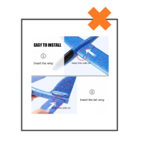 Fabs World foam (zweef)vliegtuig XL rood